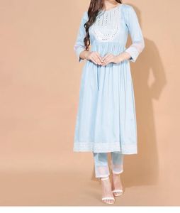 Blue Kurti (set Of 3)