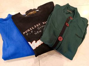 Combo 3 pcs Unique Pullovers 👕🥼🧥