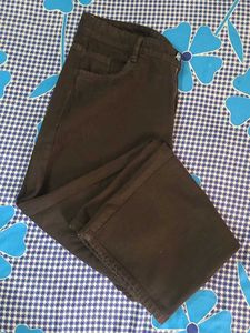 Brown Wide Leg Jeans