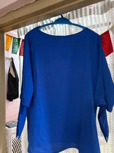 Elegant Blue Tunic Top