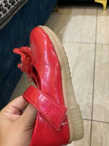 Red Bow Mary Janes
