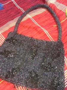 Balck Sequence Work Bag