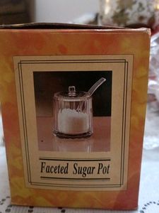 Crystal Container For Sugar/salt Or Any Storage