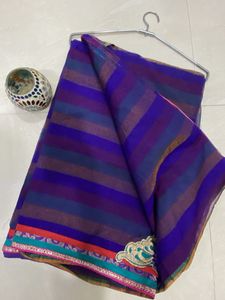diwali Chanderi Silk Saree Zari work