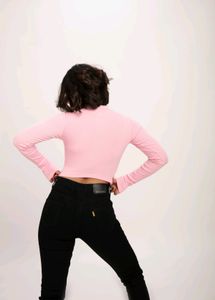 Pinky Butterfly Cut Out Top