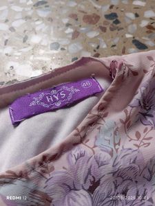 Floral Pink Short Kurti