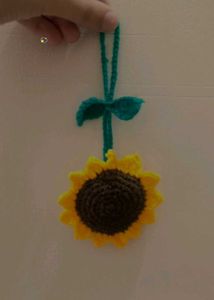 Crochet Sunflower Charm