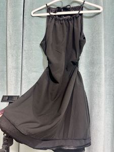 Satin Halter Mini Dress