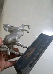 Vintage Silver Horse Statue