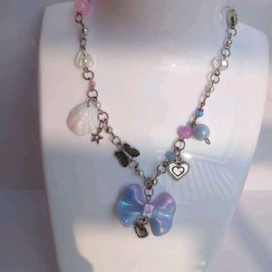 fairycore  Bow Charm Necklace