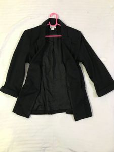 Black Stretchy Blazer Fits S/M