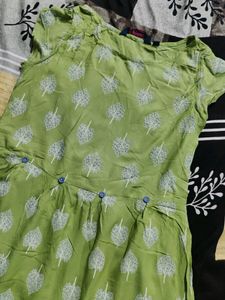 Pista Green Beautiful Kurthi