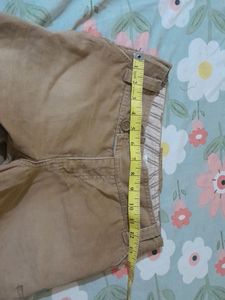 Branded Brown Cotton  Flared Leg Denim For Girls