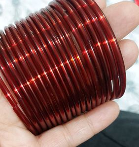 Glass Bangles Maroon Green Golden