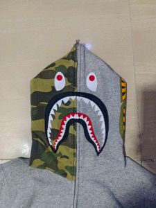 BAPE Shark OG Full ZipHoodie Grey size S