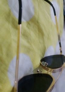 Gold Aviator Sunglasses
