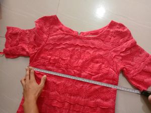 chikenkari Short Kurti