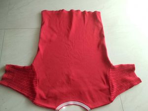 Stylish Red Knitted V-Neck T-Shirt – Gently Used