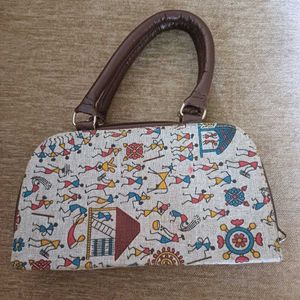 Handmade Warli Art Handbag