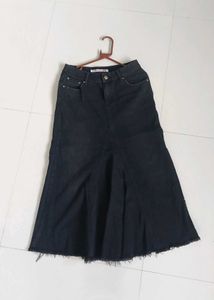 Y2K Denim Maxi Skirt
