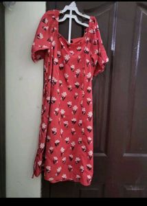 Red Floral Dress