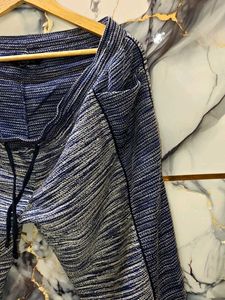 Stylish Blue Knit Joggers