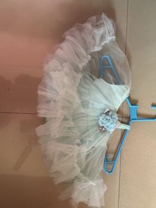 Net Frock In Blue Color