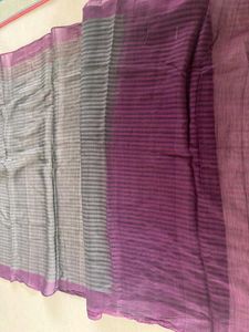 Black Ombre Cotton Saree