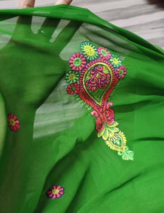 Embroidery Saree🦚