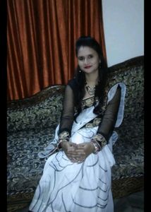 Elegant White Saree