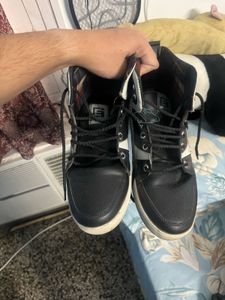 black high top sneakers