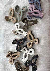 Bow Claw Hair Clips - Set of 6