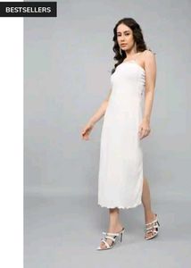 Elegant White Slip Dress with straps