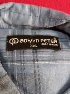 Adwyn Peter Plaid Shirt gray striped.