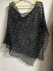 Stylish Black Net Top