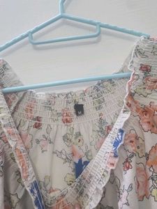Floral Smocked Top