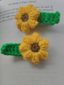 Sunflower Hair Clips