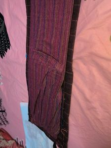 New Maroon Suit Set Semi-Stitched