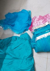 Blue anarkali suit