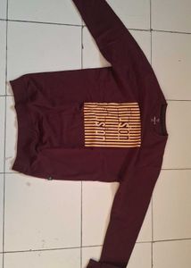 Stylish Maroon Graphic Tee