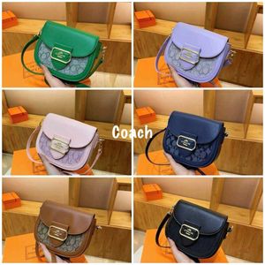 COACH MORGAN SADDLE BAG IN SIGNATURE CHAMBRAY