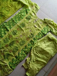 Green Kurta Set