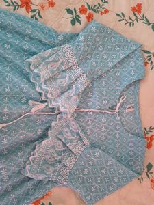 Charming Blue Embroidered Kurta