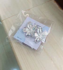 Silver statement earrings