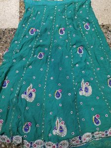 Beautiful Sea Green Lehanga Choli