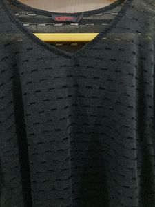 Black Sheer Top