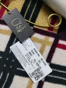 Silver Clutch with Safety Pin Detail