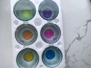 New Packed Multi Colour 6 Bowls