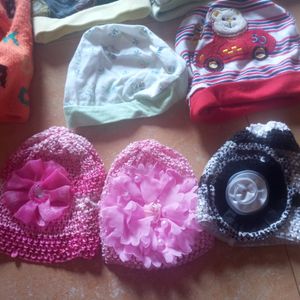 Combo Of 11 Caps For Baby Boy Girl