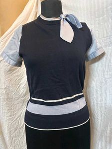 Vintage-Style Knit Top